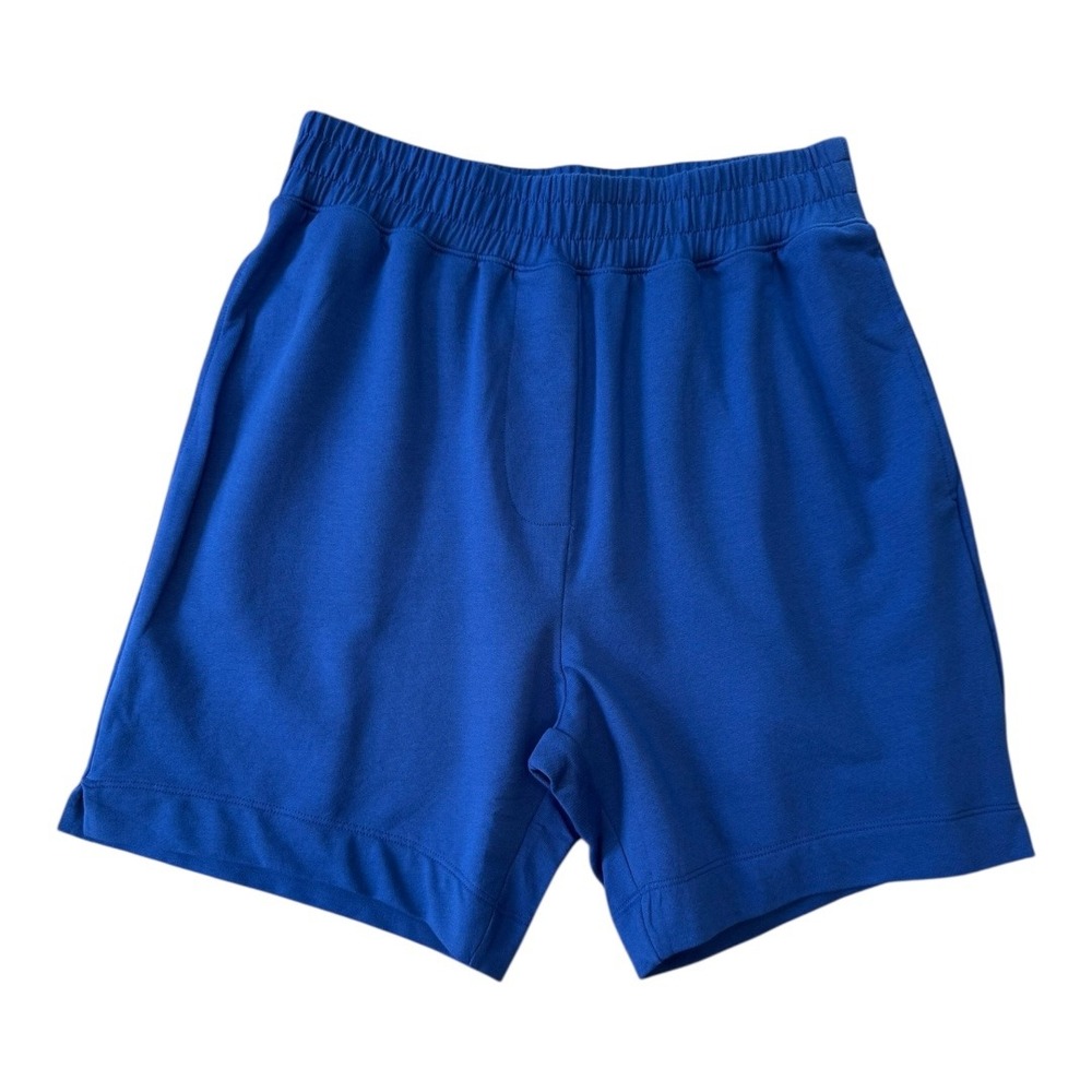 Universal Standard Pima Cotton Shorts Blue Loungewear Elastic Waist Womens Small